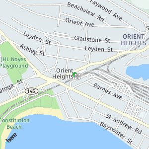 OpenStreetMap - Orient Heights MBTA Station, East Boston, MA