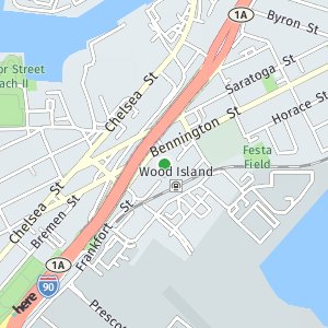 OpenStreetMap - Wood Island MBTA Station, East Boston