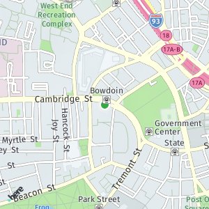 OpenStreetMap - Bowdoin MBTA Station, Boston